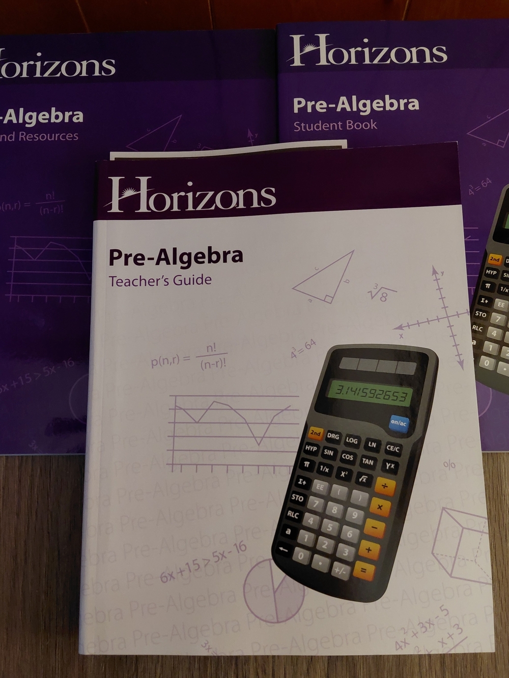 HORIZONS MATH 7th Grade  Box Set Teachers Guide, Student Book & Test & Resources